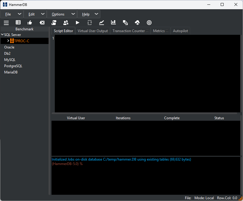 Modified Default Database