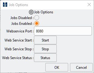 Jobs and Web Service Configuration