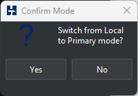 Mode Confirmation