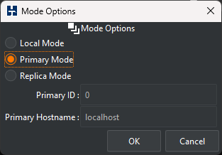 Primary Mode Select