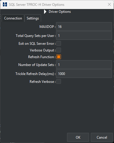 Power Test Options