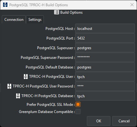 PostgreSQL Build Options