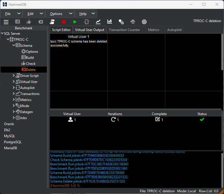 Schema deleted