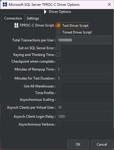 Driver Connection Options