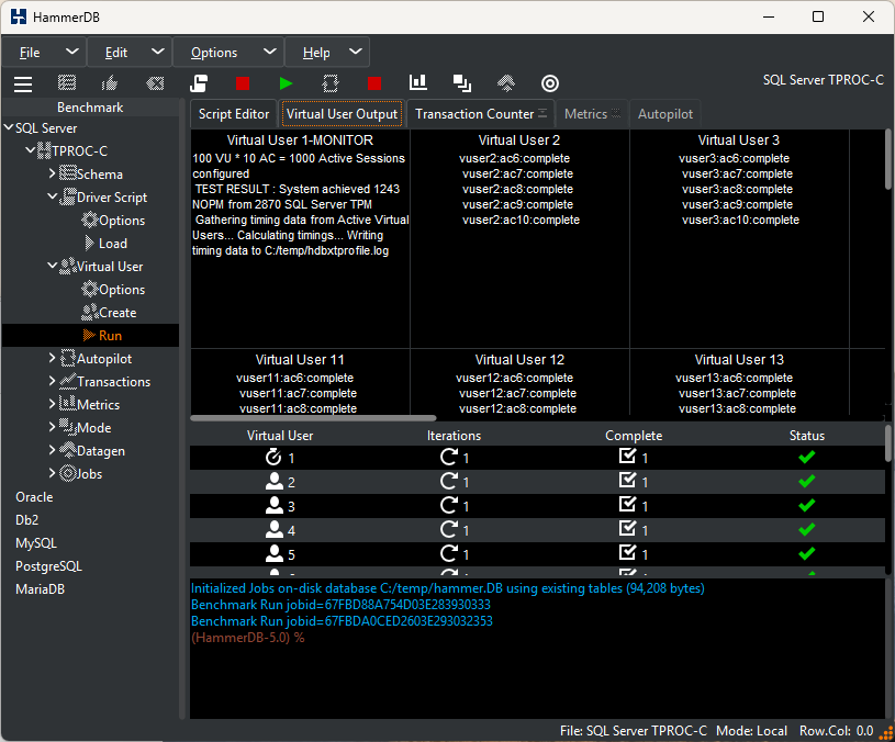 Asynchronous Workload Complete