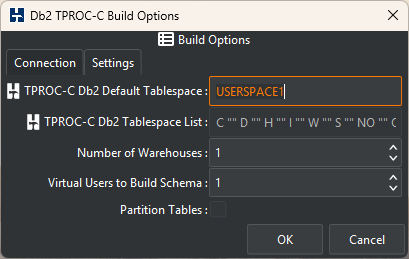 Db2 Build Settings Options