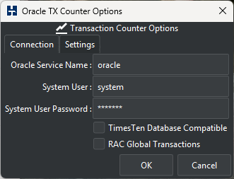 Oracle TX Counter Options