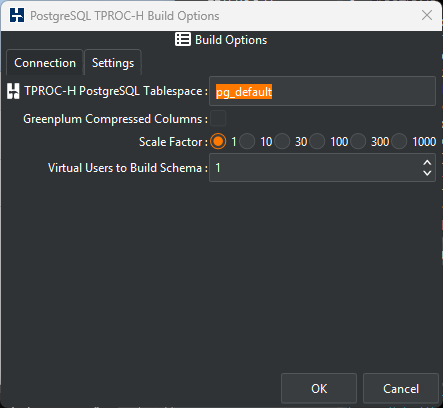 PostgreSQL TPROC-H