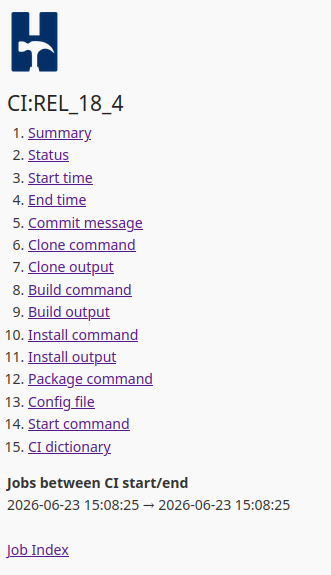 Detailed CI Pipeline Output