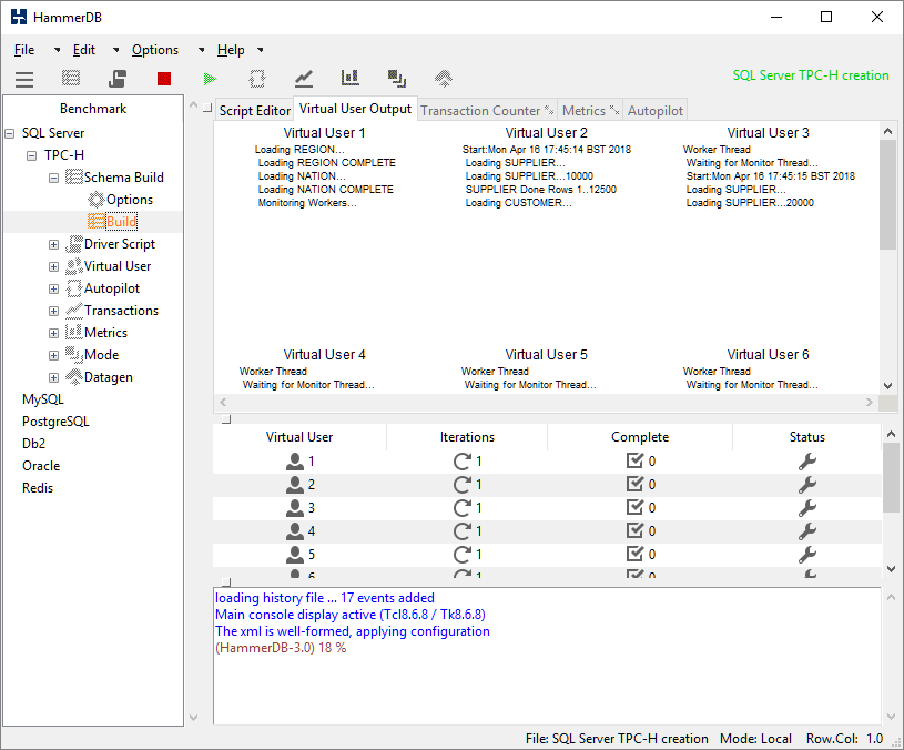 Schema Build Start