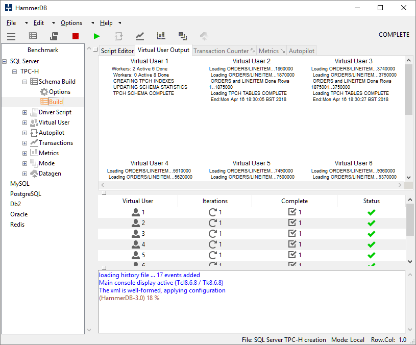 Schema Build Complete