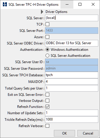 Power Test Options