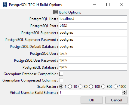 PostgreSQL Build Options