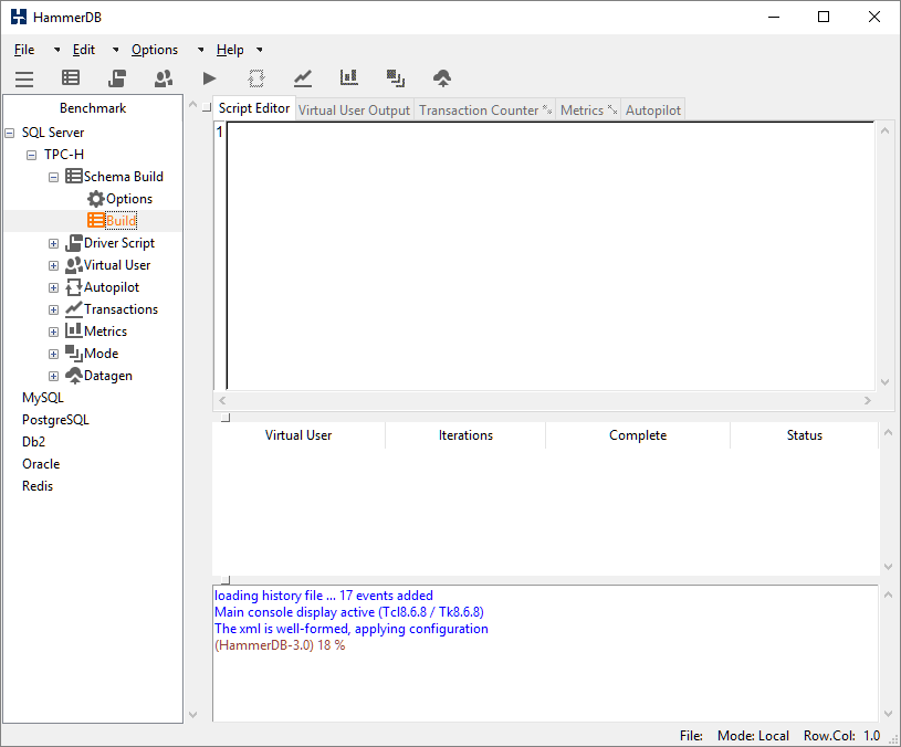 Build TPC-H Schema