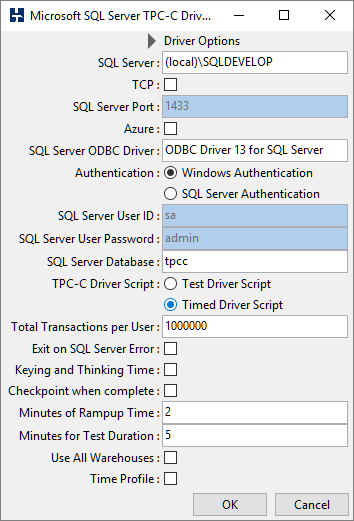 Driver Options