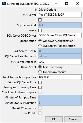 Driver Options