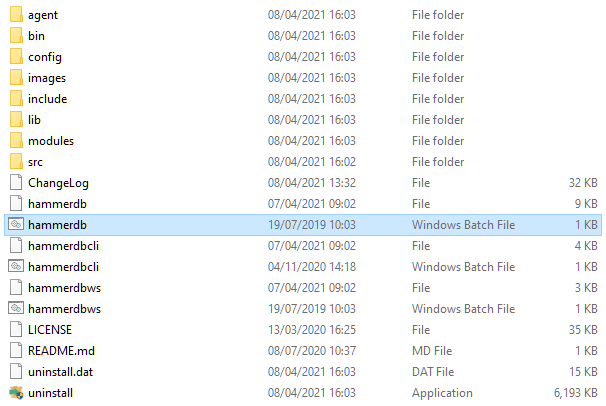 hammerdb batch file