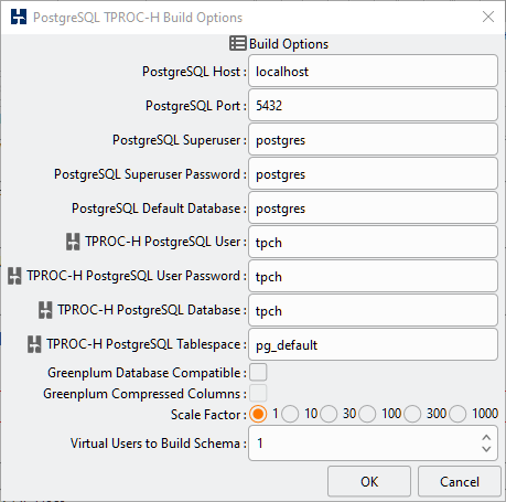 PostgreSQL Build Options