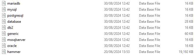 Database Files