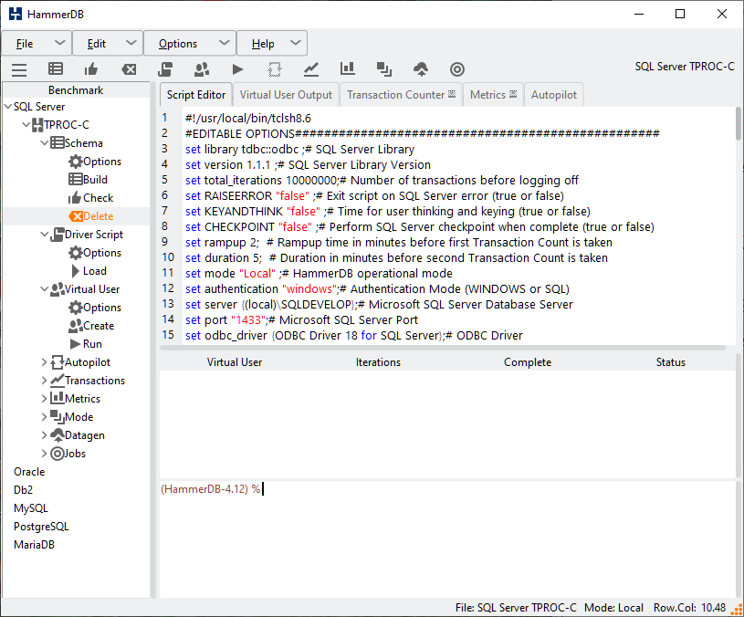 Delete Schema Option