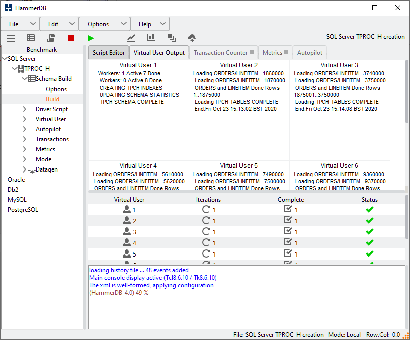 Schema Build Complete