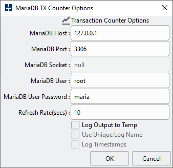 MariaDB TX Counter Options