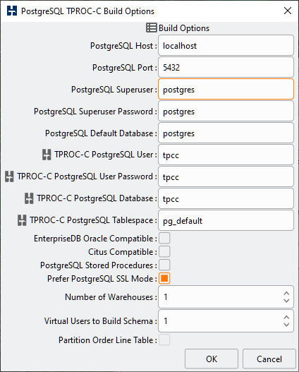 PostgreSQL Build Options