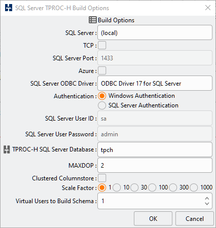 SQL Server Build Options