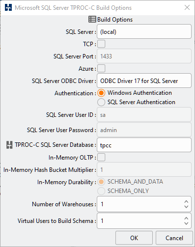 SQL Server Build Options