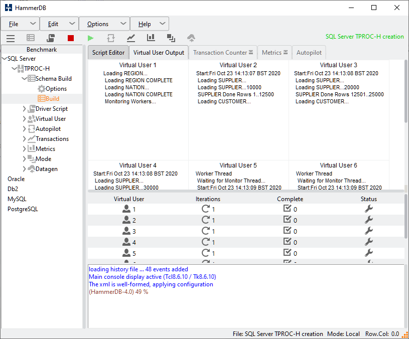 Schema Build Start