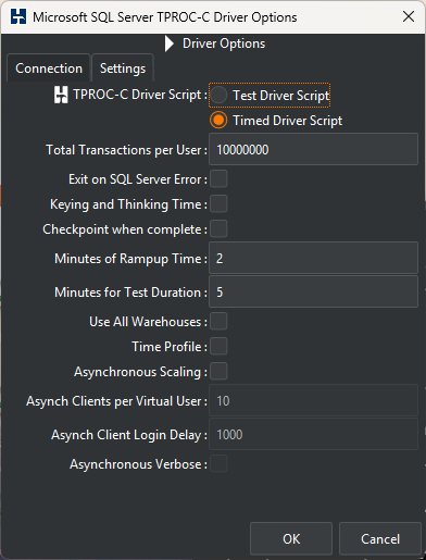 Driver Script Options