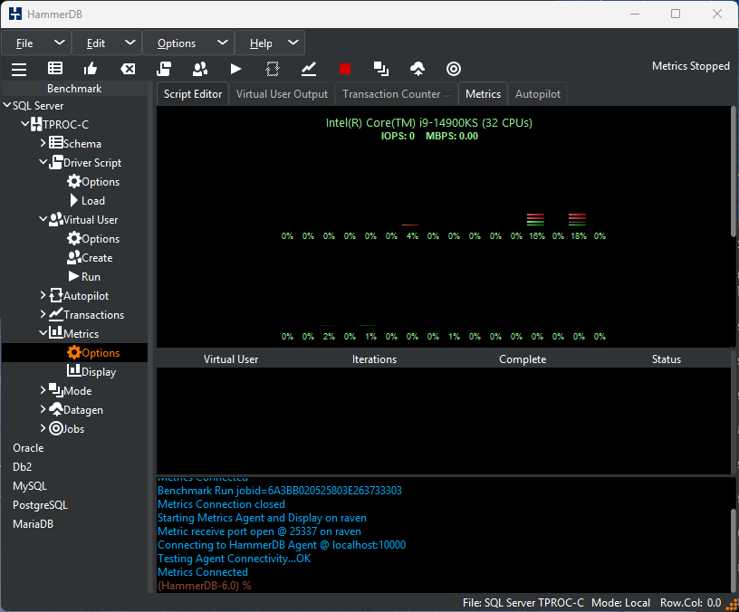 Metrics Display